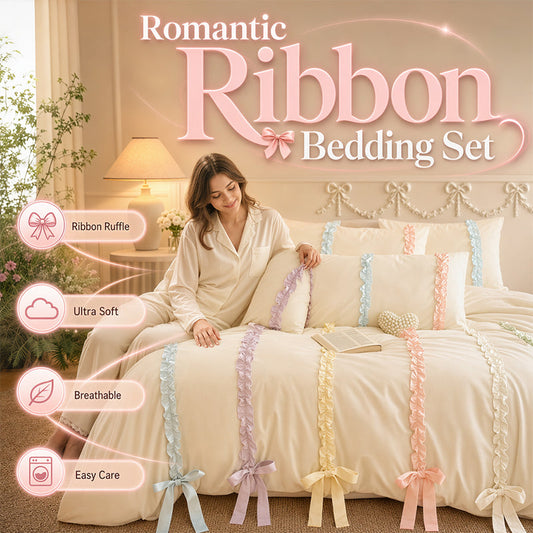 Romantic Pastel Bowknot Bedding Set