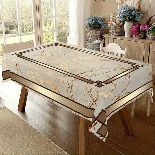 📢📢50% OFF !! ⏰Waterproof Marble-Print Tablecloth