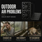 10W Solar Fan Waterproof Outdoor Ventilator with Dual Exhaust Fans