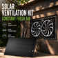 10W Solar Fan Waterproof Outdoor Ventilator with Dual Exhaust Fans