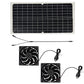 10W Solar Fan Waterproof Outdoor Ventilator with Dual Exhaust Fans