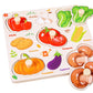 Montessori Wooden Peg Puzzle for Toddlers
