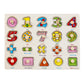 Montessori Wooden Peg Puzzle for Toddlers