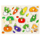 Montessori Wooden Peg Puzzle for Toddlers