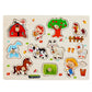 Montessori Wooden Peg Puzzle for Toddlers