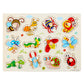 Montessori Wooden Peg Puzzle for Toddlers