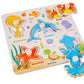 Montessori Wooden Peg Puzzle for Toddlers