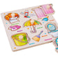 Montessori Wooden Peg Puzzle for Toddlers