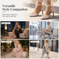 Women's Square Toe Lace Up High Heels Pumps