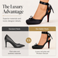Women's Square Toe Lace Up High Heels Pumps