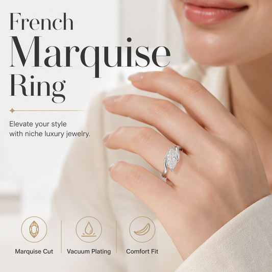 📢📢40% OFF !! ⏰Radiant Marquise Ring