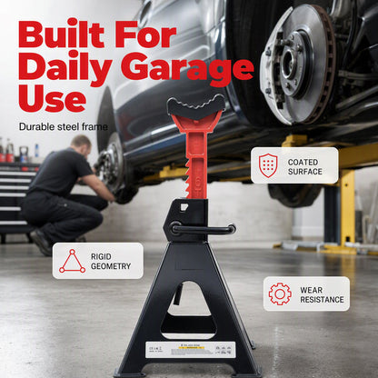 📢📢50% OFF !! ⏰Adjustable Safety Jack Stands for Vehicle Repair