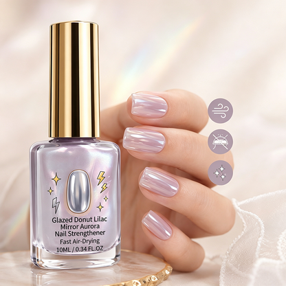 📢📢40% OFF !! ⏰Lilac Glossy Mirror Nail Strengthener