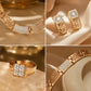 Elegant Rhinestone Jewelry 4-Piece Set