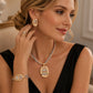 Elegant Rhinestone Jewelry 4-Piece Set