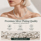 📢📢40% OFF !! ⏰ 2026 Sale — Over 27,100 Sold!✨ Elegant Silver‑Tone Braided Wheat Chain Necklace 🤍