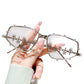 📢📢40% OFF !! ⏰Chic Sunglasses with Rhinestone Accents for Women