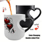 📢📢50% OFF !! ⏰ Color Changing Heart Handle Ceramic Mug for Valentine's Day ☕