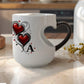 📢📢50% OFF !! ⏰ Color Changing Heart Handle Ceramic Mug for Valentine's Day ☕