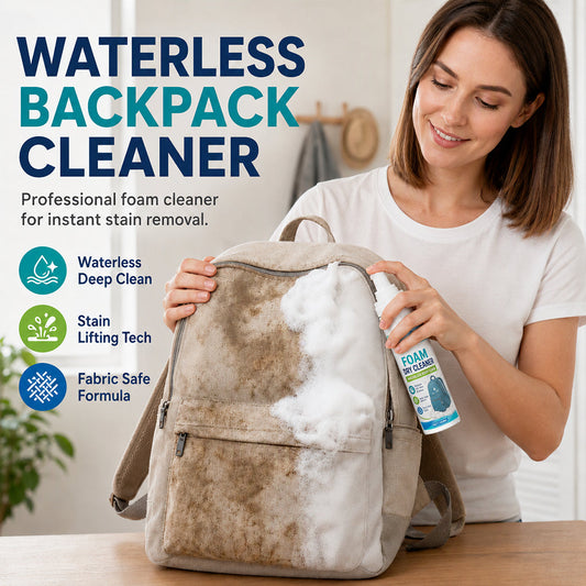 📢📢BUY 2 GET 1 FREE !! ⏰Waterless Backpack Foam Cleaner Stain and Odor Remover for Canvas and Nylon Bags 100ml