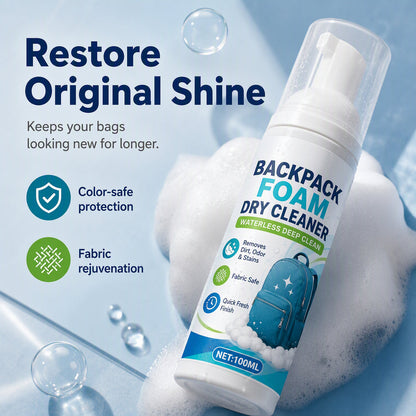 📢📢BUY 2 GET 1 FREE !! ⏰Waterless Backpack Foam Cleaner Stain and Odor Remover for Canvas and Nylon Bags 100ml
