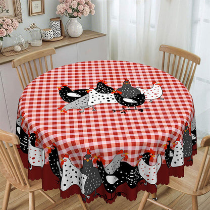 📢📢40% OFF !! ⏰Red Plaid Rooster Tablecloth