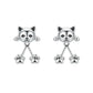 📢📢50% OFF !! ⏰🐱 3D Cute Peeking Cat Stud Earrings – Playful Front-Back Design, Vintage Silver Finish & Lightweight Comfort ✨
