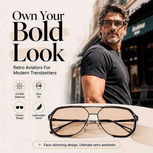 📢📢40% OFF !! ⏰Unisex Oversized Square One-Piece Sunglasses