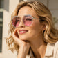 📢📢40% OFF !! ⏰Unisex Oversized Square One-Piece Sunglasses