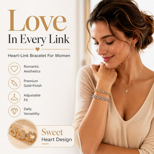 📢📢40% OFF !! ⏰Women's Elegant Sparkling Heart Bracelet