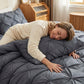📢📢50% OFF !! ⏰3-Piece Pintuck Pleated Duvet Cover & Pillowcases Set