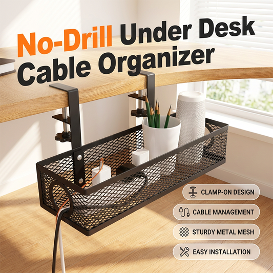 📢📢40% OFF !! ⏰Under Desk Cable Organizer
