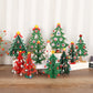 📢📢40% OFF !! ⏰ DIY Wooden Christmas Tree Ornament Set – Build, Decorate & Play! ✨