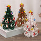 📢📢40% OFF !! ⏰ DIY Wooden Christmas Tree Ornament Set – Build, Decorate & Play! ✨