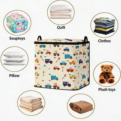 📢📢40% OFF !! ⏰Large Foldable Canvas Storage Organizer – Durable, zippered lid & reinforced handles – Perfect for home, closet & travel ✨