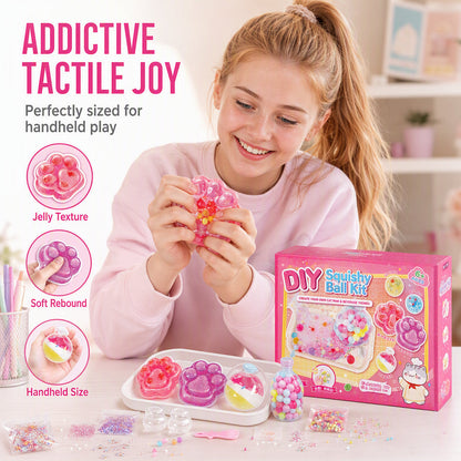 📢📢40% OFF !!⏰ DIY Fried Ice Squishy Toy Kit – Cat claw design, squishy fun & creative – Perfect for sensory play & stress relief for kids ✨ 3