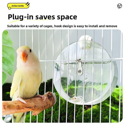 📢📢40% OFF !! ⏰Clear Hanging Bird Drinker with Copper Pin