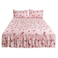 📢📢50% OFF !! ⏰3-Piece Floral Ruffled Bed Skirt Set