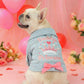 📢📢40% OFF !! ⏰ Cute Princess Denim Dog Jacket – Stylish Adjustable Clothing for Small & Medium Dogs, Soft Washed Denim with Bow Accent 🐩✨