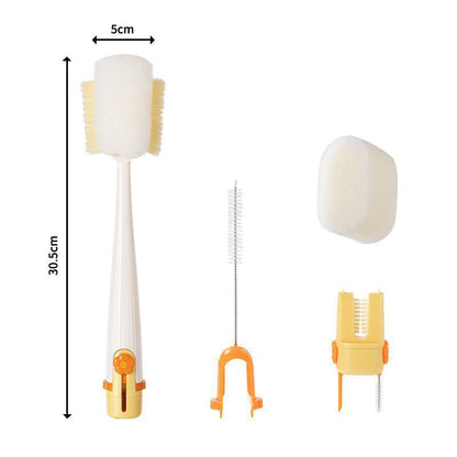📢📢40% OFF !! ⏰ 2026 Sale — Over 25,000 Sold! 🧽 5-in-1 Bottle Cleaning Brush Set – Sponge, Straw, Lip, Gap & Hook – Every Corner Sparkling Clean! ✨