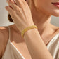 📢📢40% OFF !! ⏰14K Gold-Plated Wide Woven Mesh Bracelet