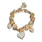 📢📢40% OFF !! ⏰ DIY Beaded Detachable Heart Charm Bracelet