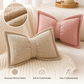 📢📢BUY 1 GET 1 FREE !! ⏰Soft Chenille Bow-Shaped Throw Pillow
