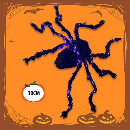 📢📢50% OFF !!⏰ Halloween Black Spider Decoration with Light