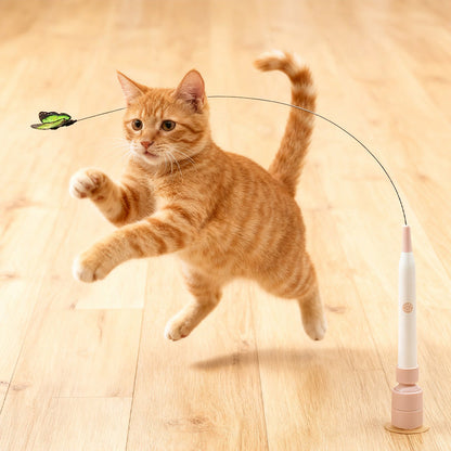 📢📢40% OFF !! ⏰Fun Interactive Suction Cup Cat Wand Toy😻