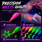 📢📢40% OFF !! ⏰ Glow Party Tattoo Pens | Temporary UV Body Art Markers | Fun Glow-in-the-Dark Designs for Parties, Festivals & Events 🎉
