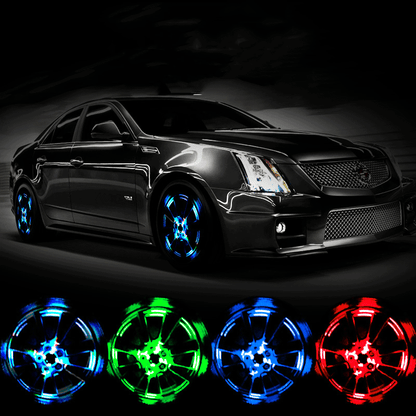 📢📢30% OFF !! ⏰Turn Heads & Stay Safe – Weatherproof LED Tyre Lights with Long Battery Life. Free UK Delivery