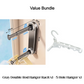 📢📢40% OFF !! ⏰ Foldable Telescopic Suction-Cup Hanger Rack – No-Drill Retractable Clothes Drying Pole