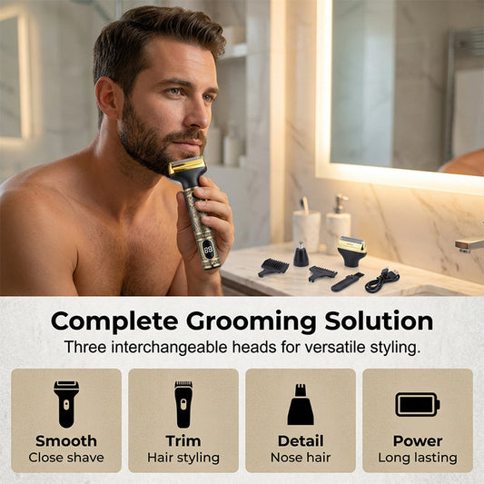 📢📢40% OFF !! ⏰Men's Professional Hair Clipper & Trimmer Set