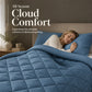📢📢40% OFF !! ⏰ 3-Piece Quilted Comforter Set with Shams – All-Season Microfiber